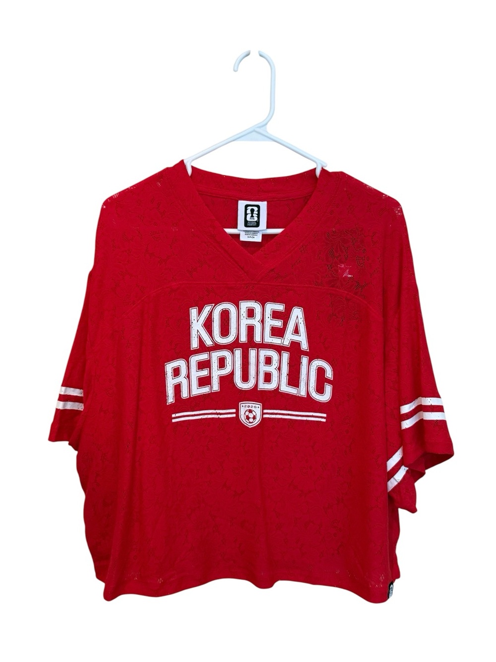Old Navy Red Korea Republic FIFA V-Neck Women's Jersey